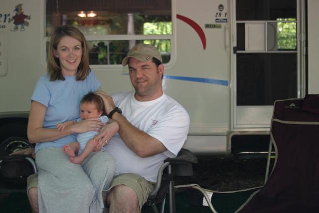 Logan's first camping